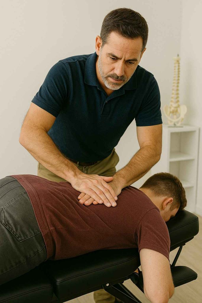 chiropractic treatment performing