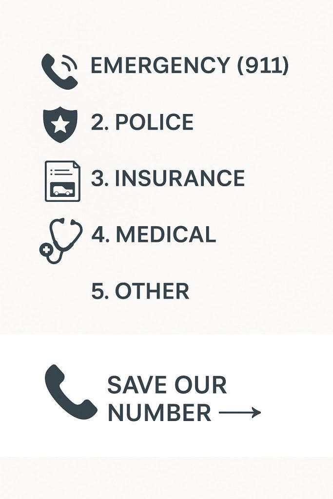 who to call after car accident Beaumont TX