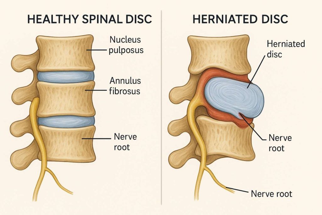 herniated disc car accident Beaumont TX