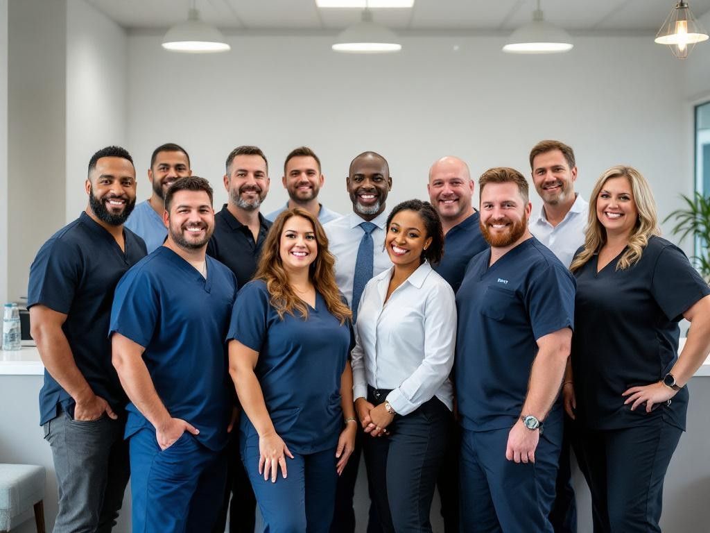 Team photo of Beaumont chiropractic staff