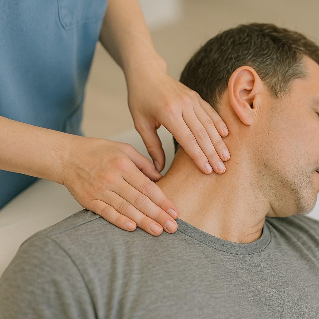 manual therapy techniques being performed