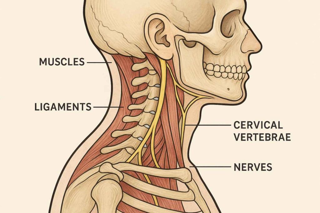 Diagram of neck anatomy