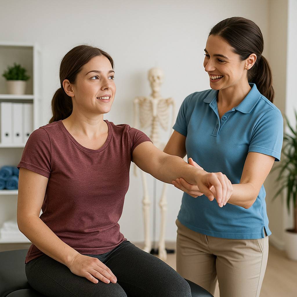 Patient Doing Rehabilitation Exercises
