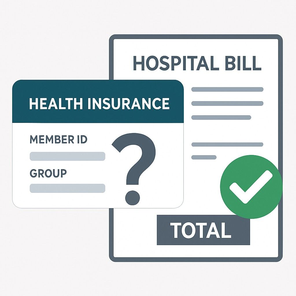 Health insurance card graphic
