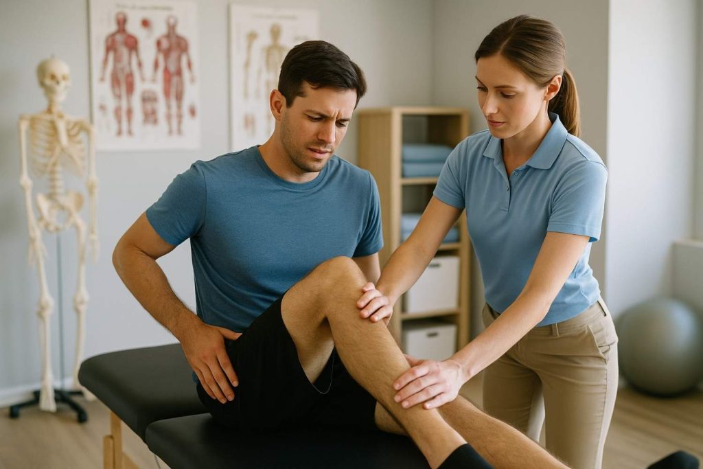 Physical Therapy Session in Progress
