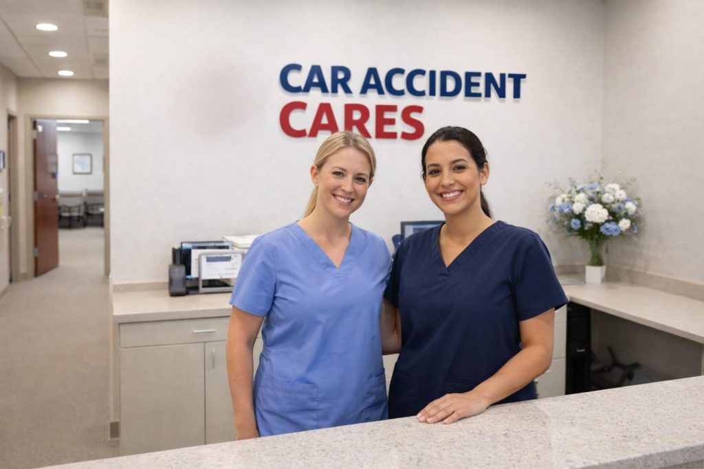 Healthcare professionals at Car Accident Cares Beaumont TX